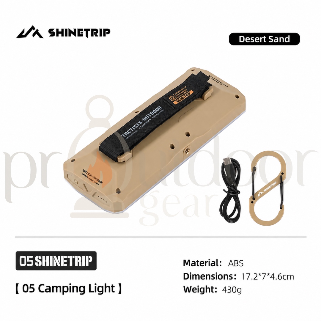SHINETRIP #05 A603 20000mAh Camping Light 2200LM Type-C Rechargeable IPX4 Outdoor LED Tent Light