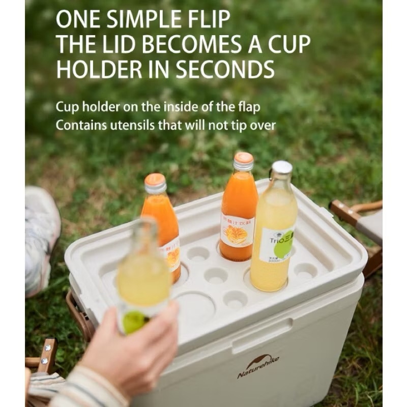 Naturehike CNK2300BS011 LingDu 24H Cooler Insulated Box Ice Freezer Picnic Refrigerator