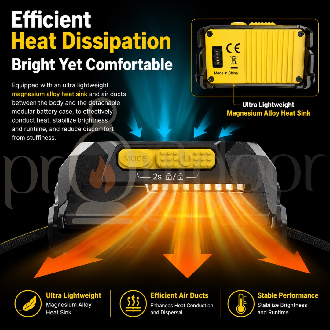 NITECORE HA29 UHE 1200LM Headlamp CRI98 Triple Color Temperature USB-C Rechargeable IPX8