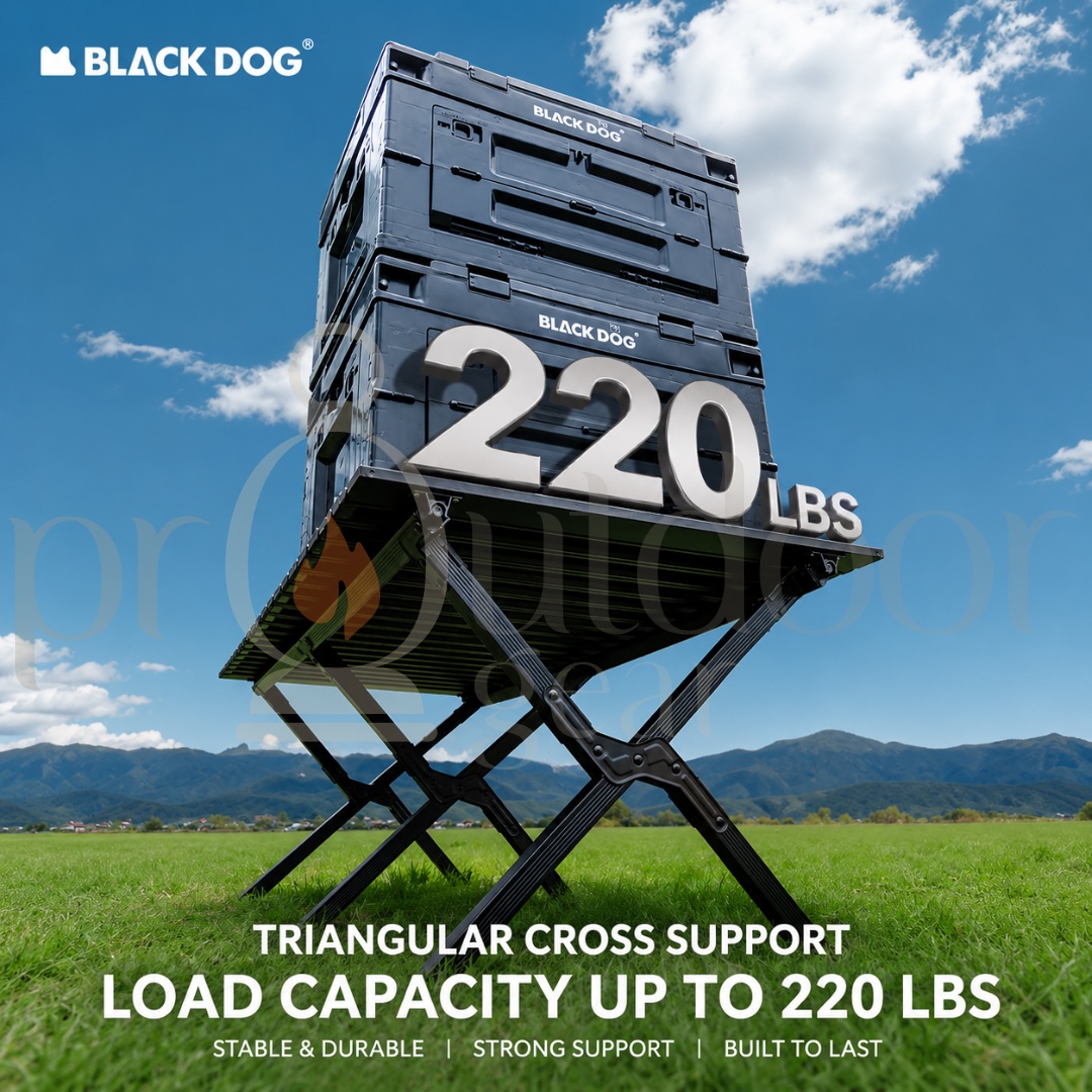 BLACKDOG SHANGYE Ueno Portable Foldable Camping Table Aluminum Alloy EggRoll Outdoor Picnic Table
