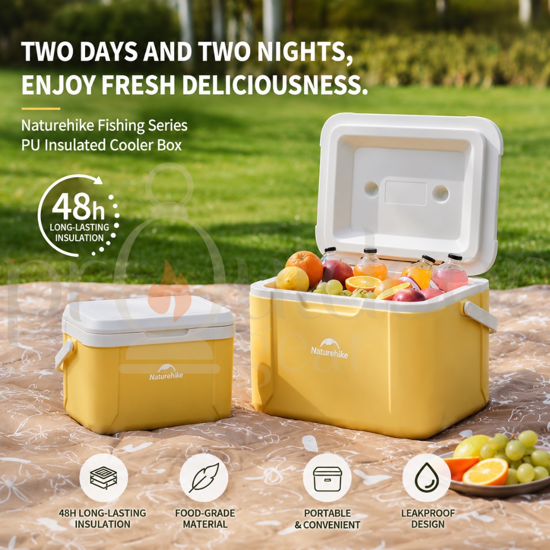 NATUREHIKE 5L 18L PU Cooler Box Large Capacity Portable for Outdoor Camping Fishing Picnic Car Ice Insulation Box