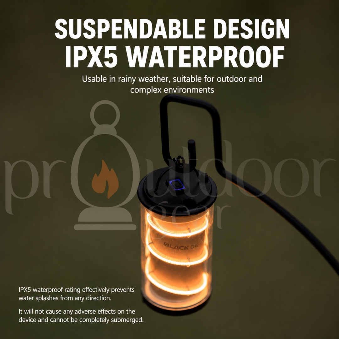 BLACKDOG Outdoor Combined Flashlight, Two-in-One Camping Light Detachable