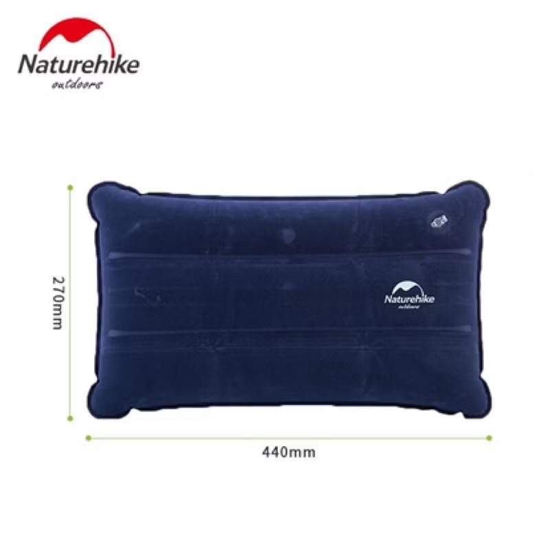 NATUREHIKE NH18F018-Z Portable Outdoor Inflatable Square Pillow Travel Pillow Inflatable Cushion Soft Neck Protective