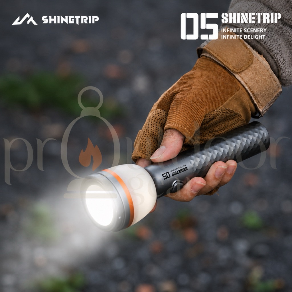 SHINETRIP A591 Telescopic Camping Lantern LED Rechargeable Camping Light Tripod Flashlight IP65 Remote Control 3000mAh