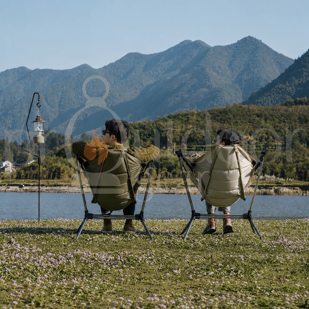 NATUREHIKE NH21JJ004 Outdoor Folding Rocking Chair Ultralight Portable Multi-angle Adjustable Camping Sling Chair