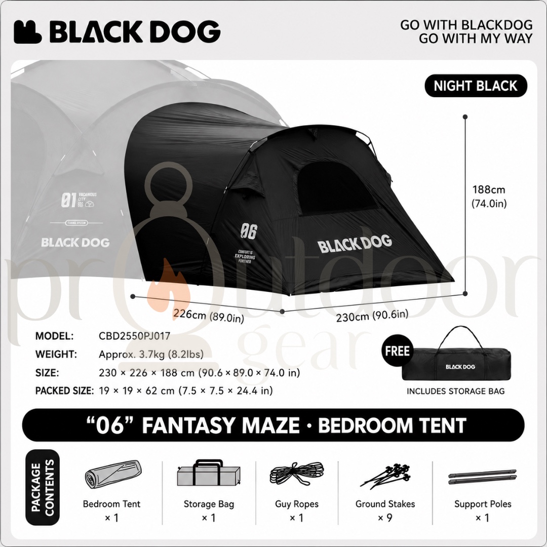 [PRE-ORDER] BLACKDOG Fantasy Maze Outdoor Dome Tent Multi-Person Sunshade Spherical Canopy Waterproof Portable