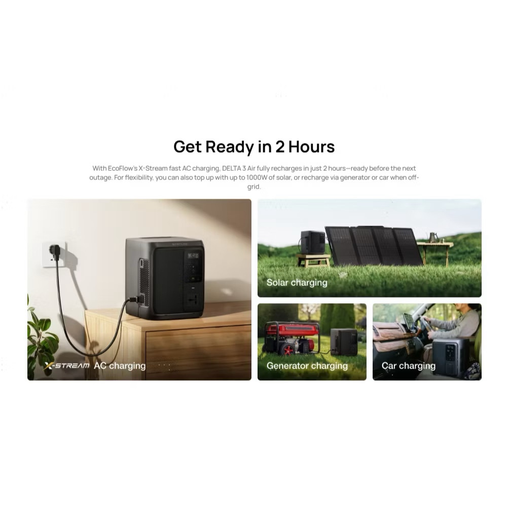 EcoFlow DELTA 3 1000 Air Portable Power Station