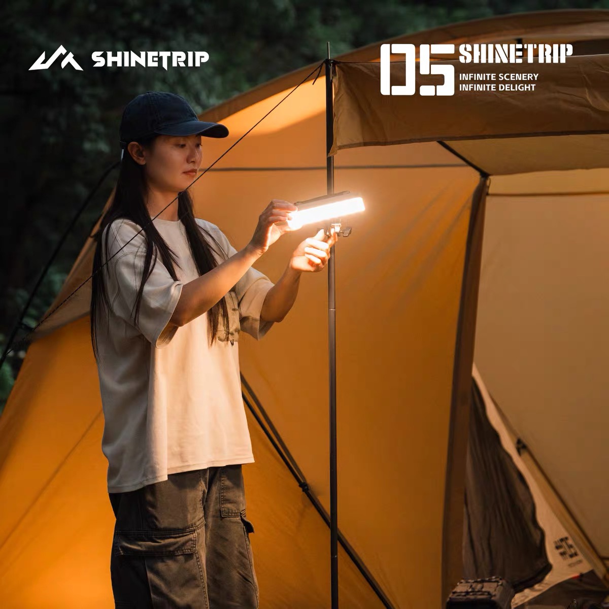 SHINETRIP #05 A603 20000mAh Camping Light 2200LM Type-C Rechargeable IPX4 Outdoor LED Tent Light