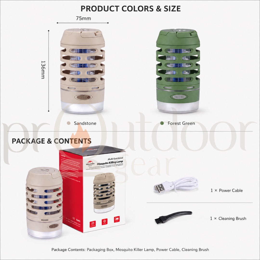 NATUREHIKE NH22ZM005 Seagull Camping Mosquito Killing Lamp Outdoor Camping Tent Atmosphere Lighting