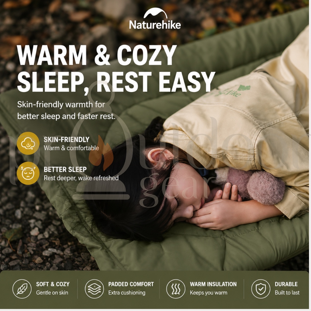 NATUREHIKE NH20MSD04 / CNK2300DZ022 Cot Bed Cotton Sleeping Pad Portable Folding Bed Mat
