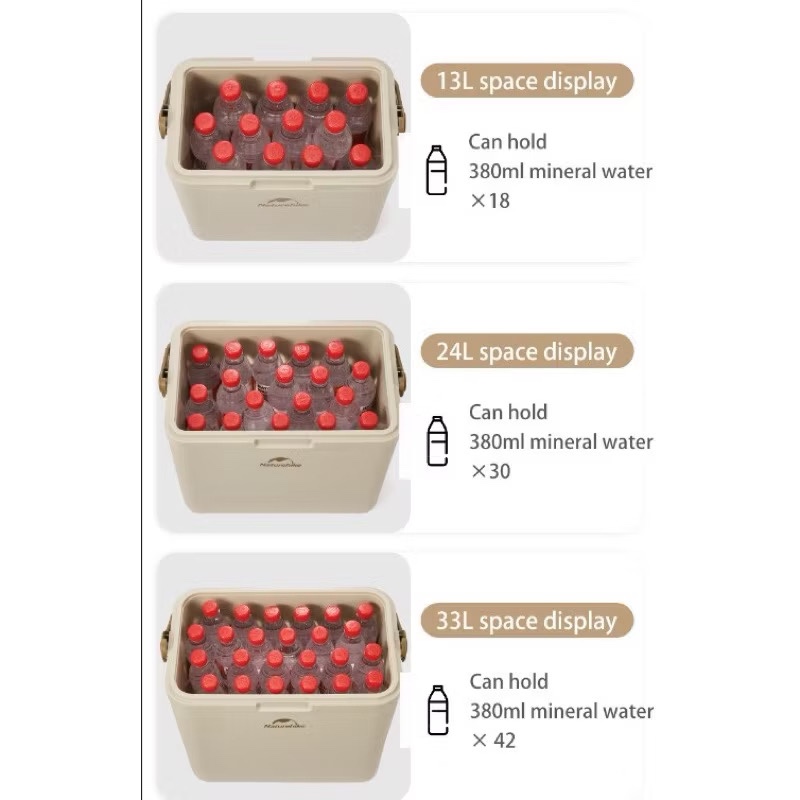 Naturehike CNK2300BS011 LingDu 24H Cooler Insulated Box Ice Freezer Picnic Refrigerator