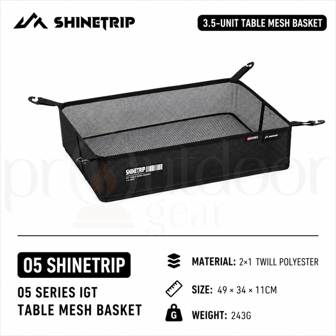 SHINETRIP A584 3.5 Unit / 5 Unit Series IGT Tactical Folding Table Modular Aluminum Camping Table