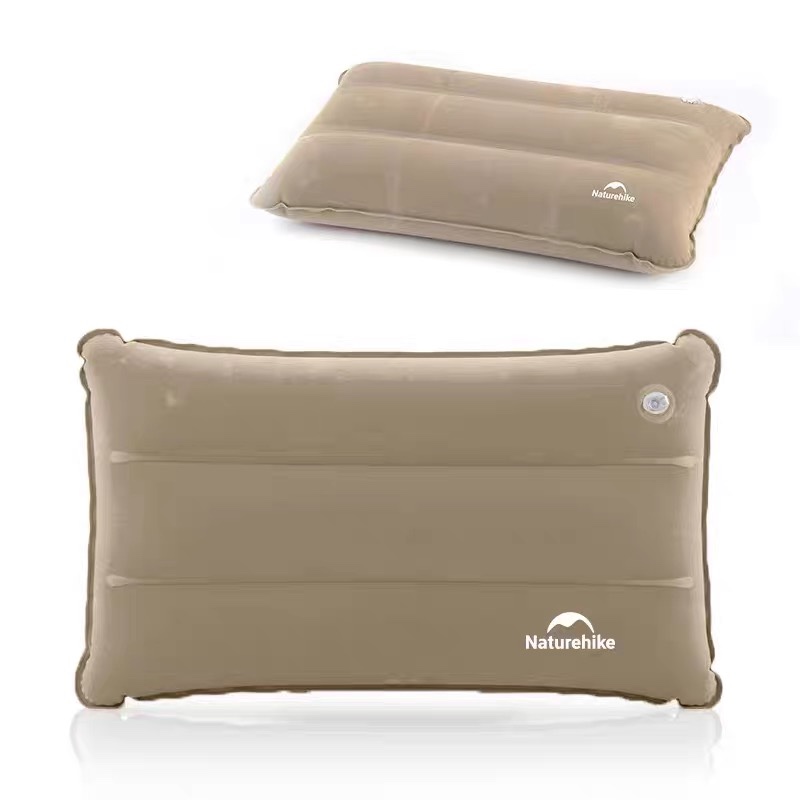 NATUREHIKE NH18F018-Z Portable Outdoor Inflatable Square Pillow Travel Pillow Inflatable Cushion Soft Neck Protective