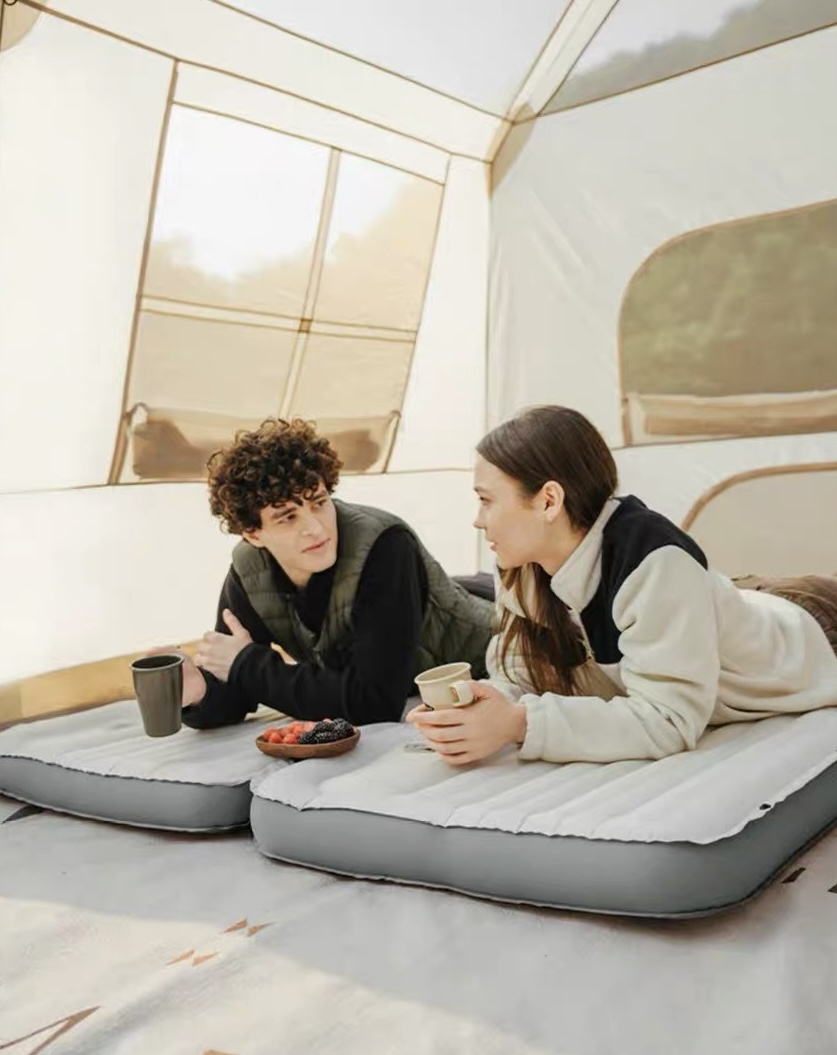 NATUREHIKE CNK2450WS034 Outdoor Inflatable Sleeping Pad Camping Air Mattress Portable Sleeping Pad for Adults