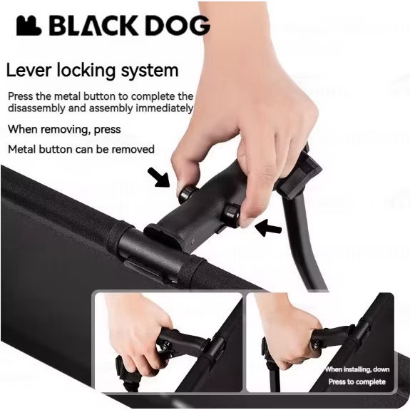 Blackdog Cot Outdoor Ultra-Light Camping Bed Portable Aluminum Alloy Folding BD-XJC001