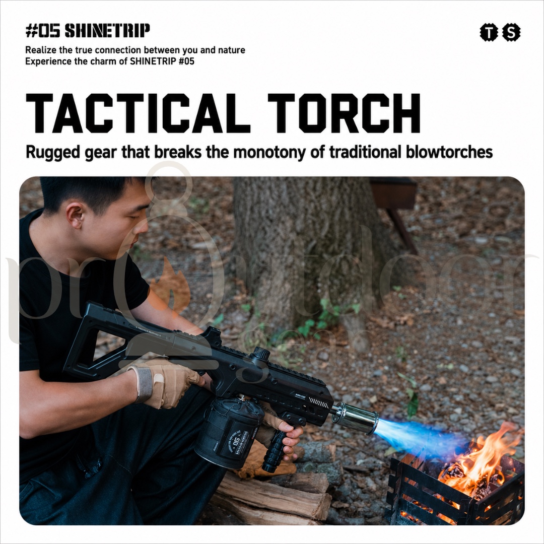 SHINETRIP A601 JIUYAN TACTICAL TORCH Outdoor Camping Blow Torch Flame Gun Fire Starter BBQ Burner Portable Ignition Tool