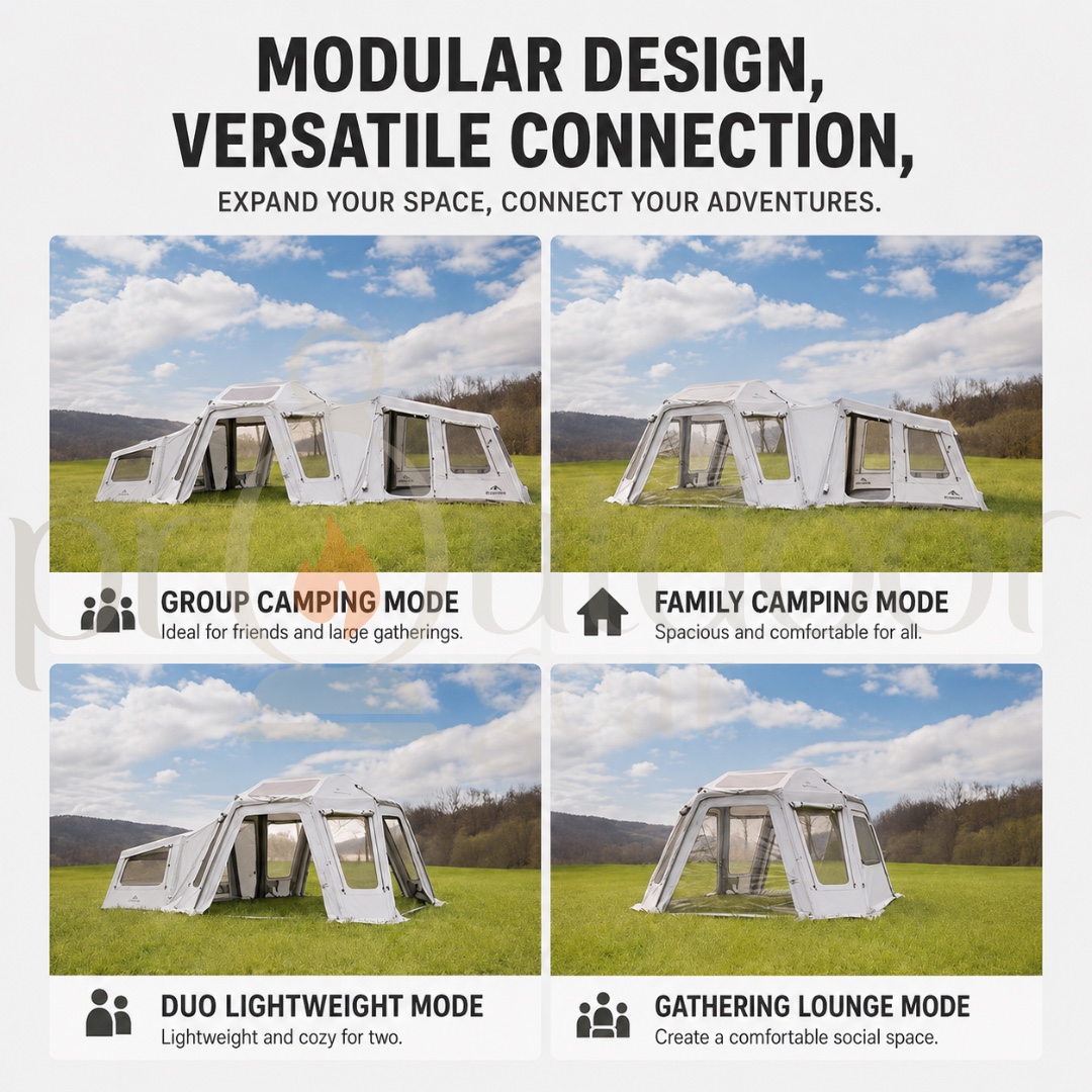 NATUREHIKE Gen 6.0/13.0 Air FL Inflatable Tent Modular Connector Piece Universal Link Connector Camping Shelter