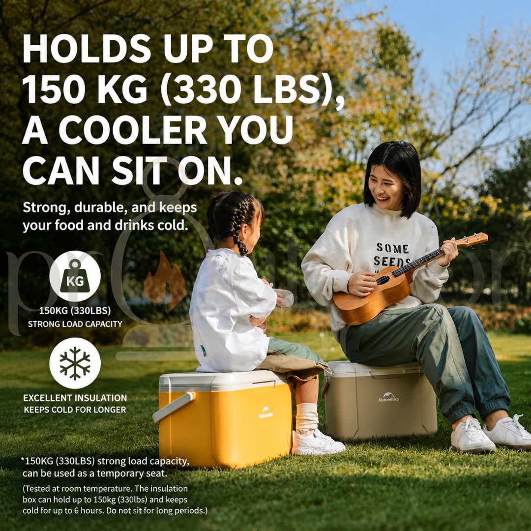 NATUREHIKE 5L 18L PU Cooler Box Large Capacity Portable for Outdoor Camping Fishing Picnic Car Ice Insulation Box