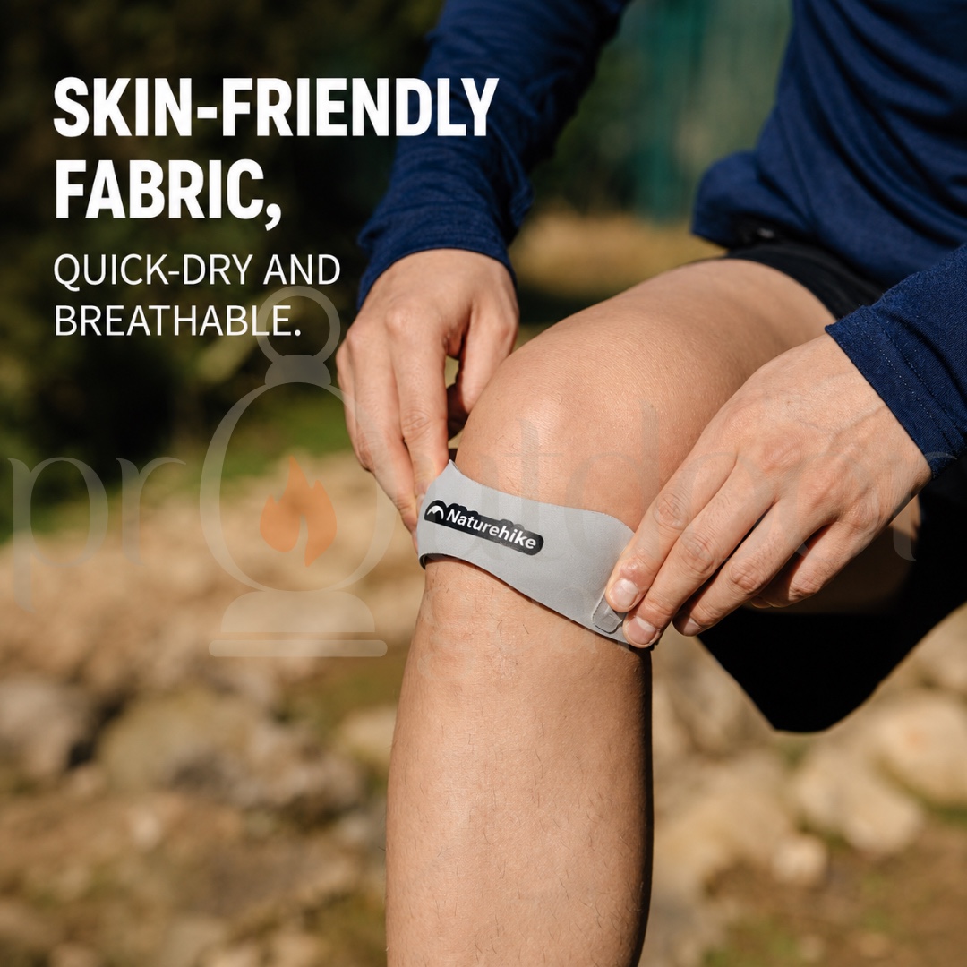NATUREHIKE CNK2650DS013 Lightweight Sports Patella Knee Strap Running Hiking Cycling Basketball Knee Support