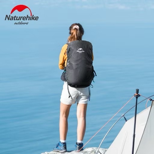 Naturehike NH19PJ041 Outdoor Backpack Rain Cover Cycling Dustproof Bag Waterproof Rain Cover 35-75L Bag Cover