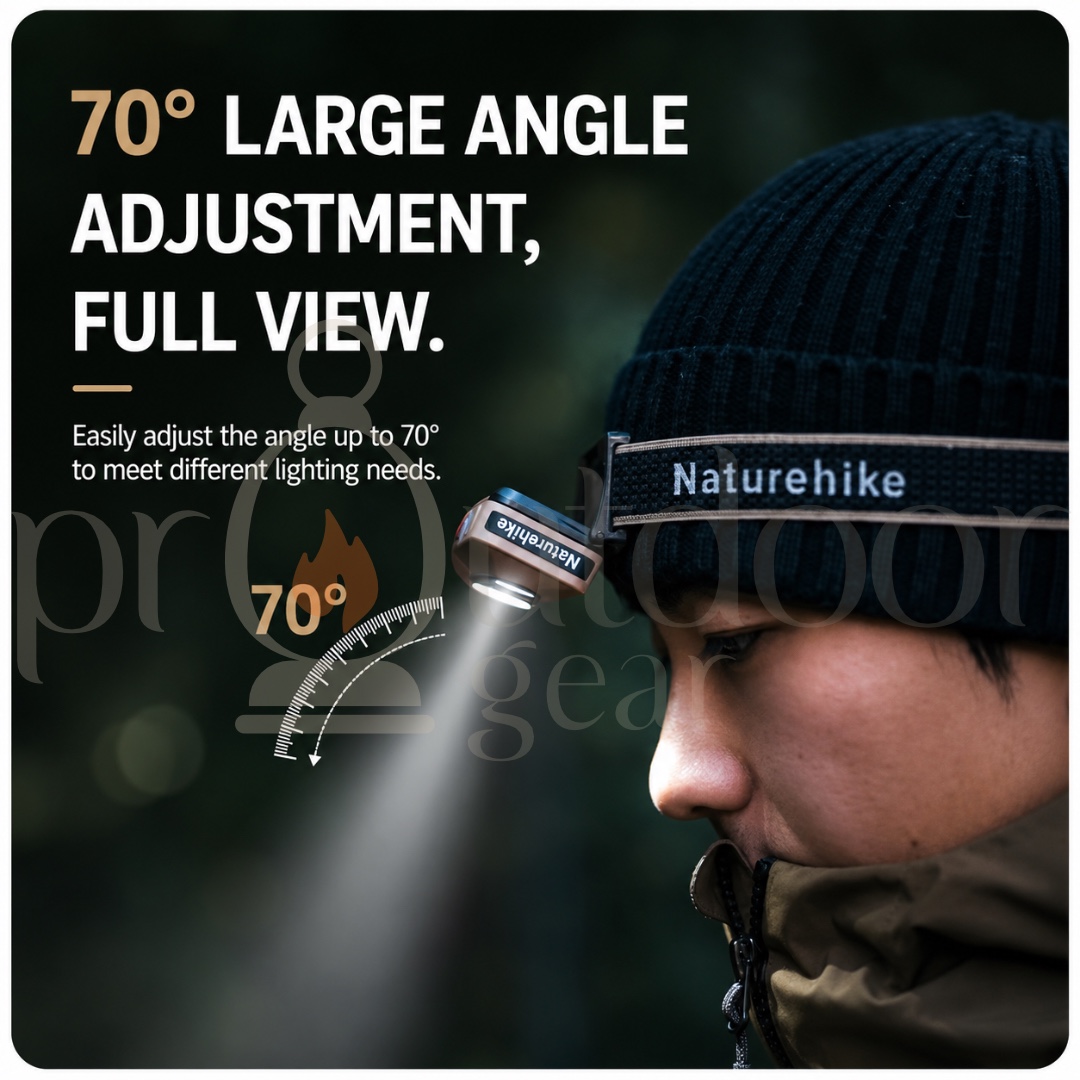 NATUREHIKE CNK2450ZM015 Xingyu Pro Headlamp USB Rechargeable M Sensor Headlight Portable IP66 Waterproof Flashlight