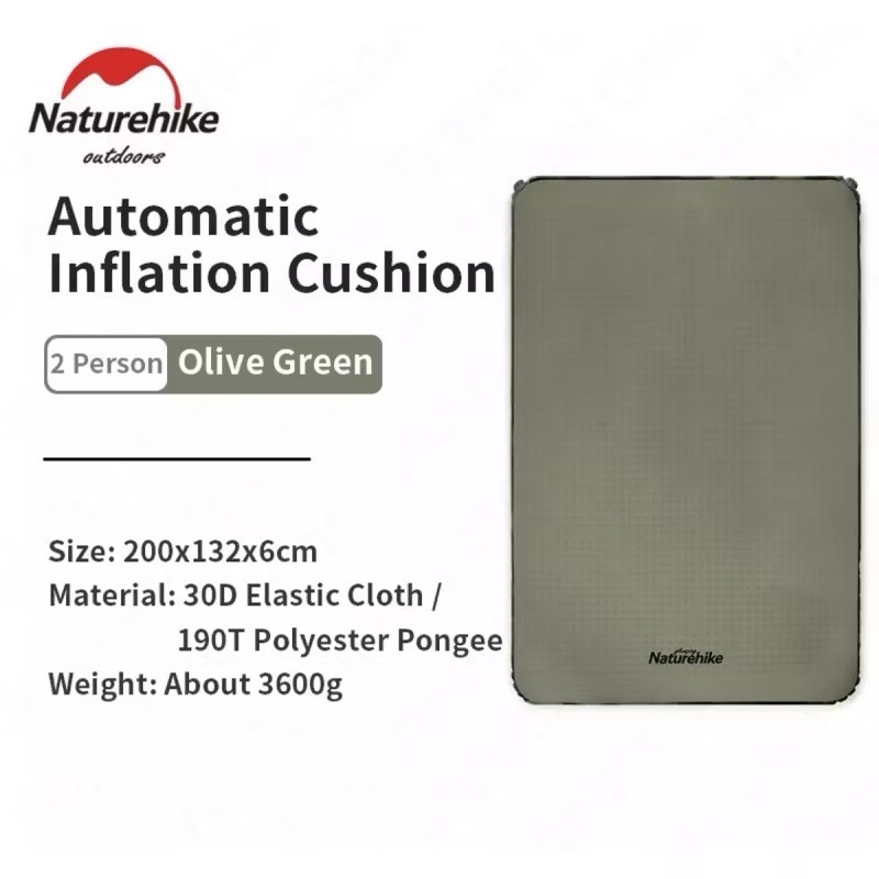 NATUREHIKE NH21FCD11 Outdoor Automatically Inflatable Sleeping Pad 30D Elastic Cloth Sponge Mute Cushion Camping