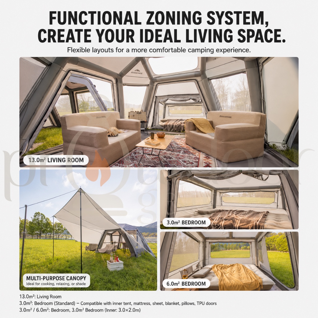 NATUREHIKE Gen 6.0/13.0 Air FL Inflatable Tent Modular Connector Piece Universal Link Connector Camping Shelter