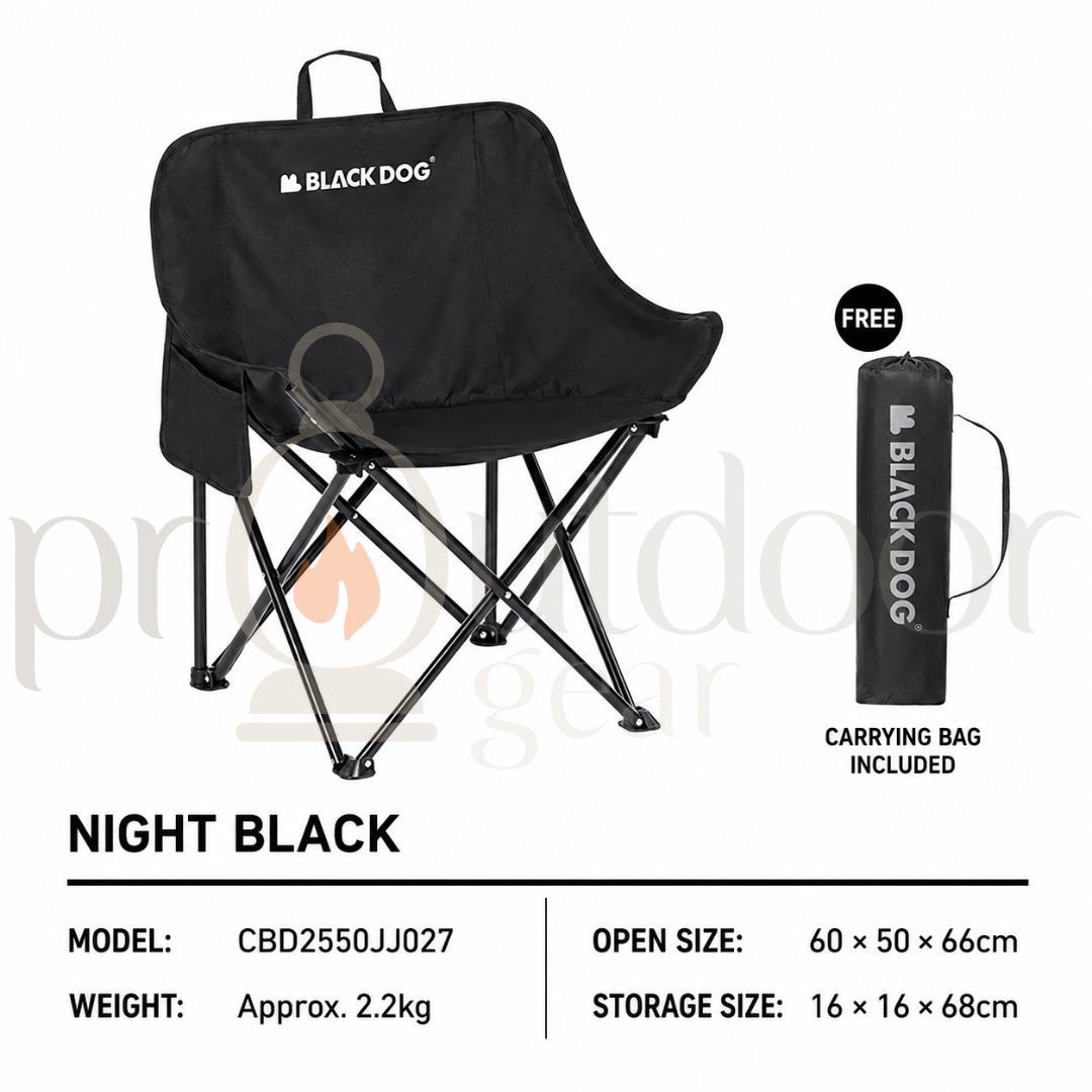 BLACKDOG Low Moon Chair Fuyue Camping Outdoor Foldable CBD2300JJ020
