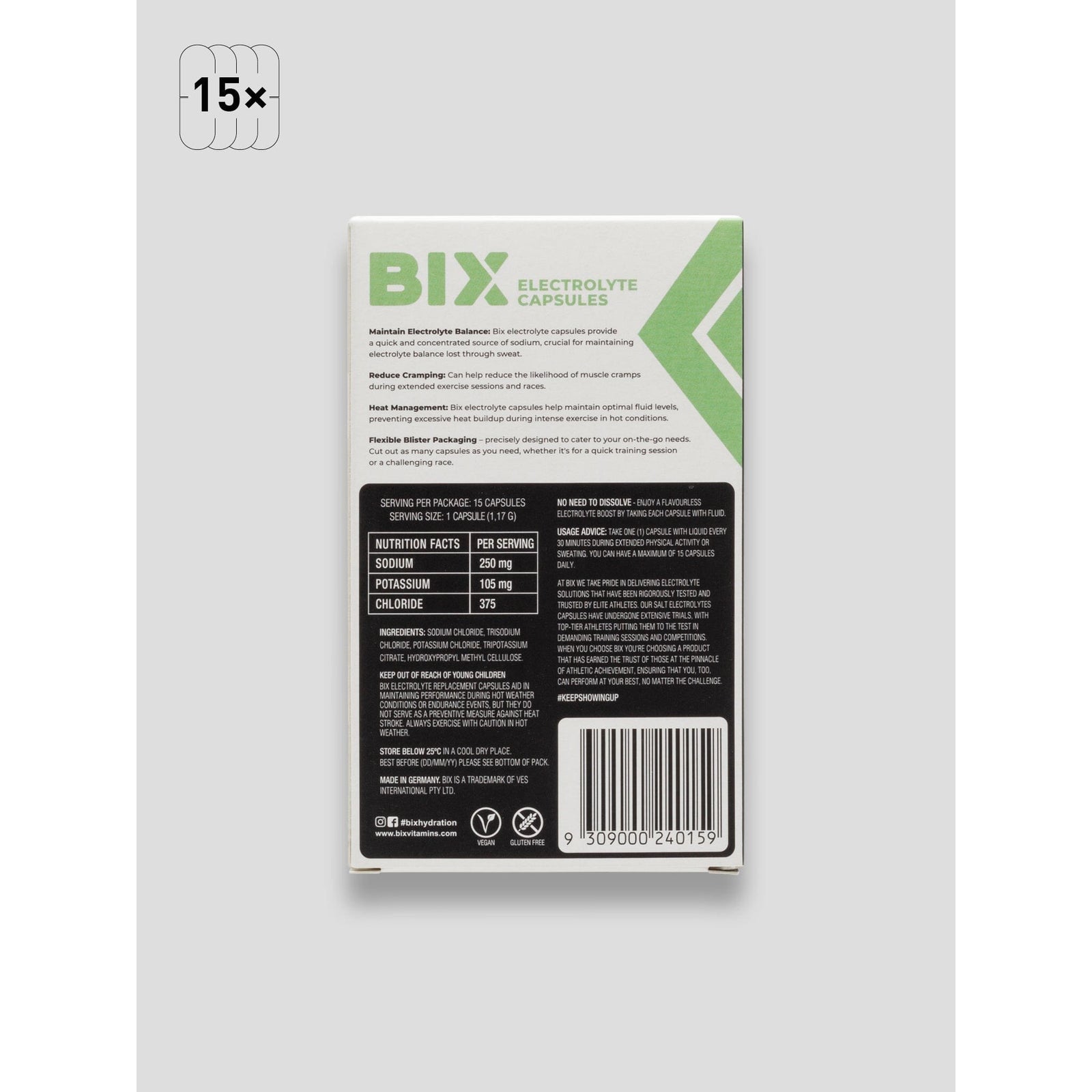 BIX Salt Electrolyte Caps (15’S)
