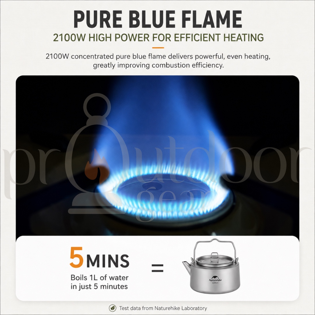 NATUREHIKE CNH22CJ008 Outdoor Camping Mini Cassette Stove Portable Detachable Integrated Adjustable Stove