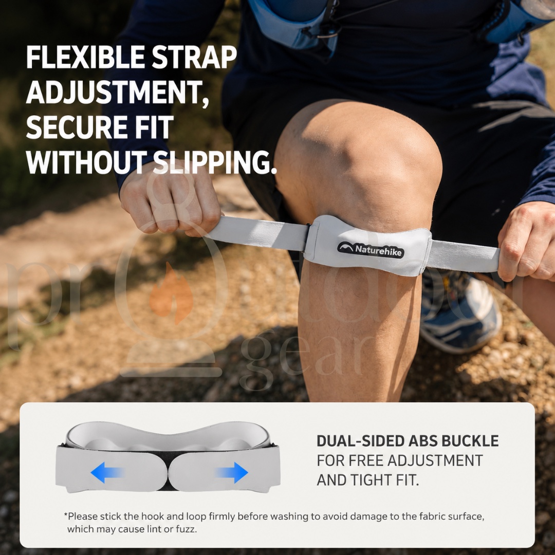 NATUREHIKE CNK2650DS013 Lightweight Sports Patella Knee Strap Running Hiking Cycling Basketball Knee Support