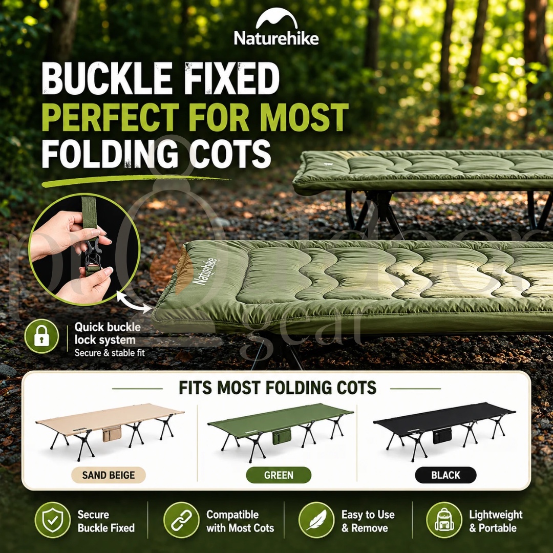 NATUREHIKE NH20MSD04 / CNK2300DZ022 Cot Bed Cotton Sleeping Pad Portable Folding Bed Mat