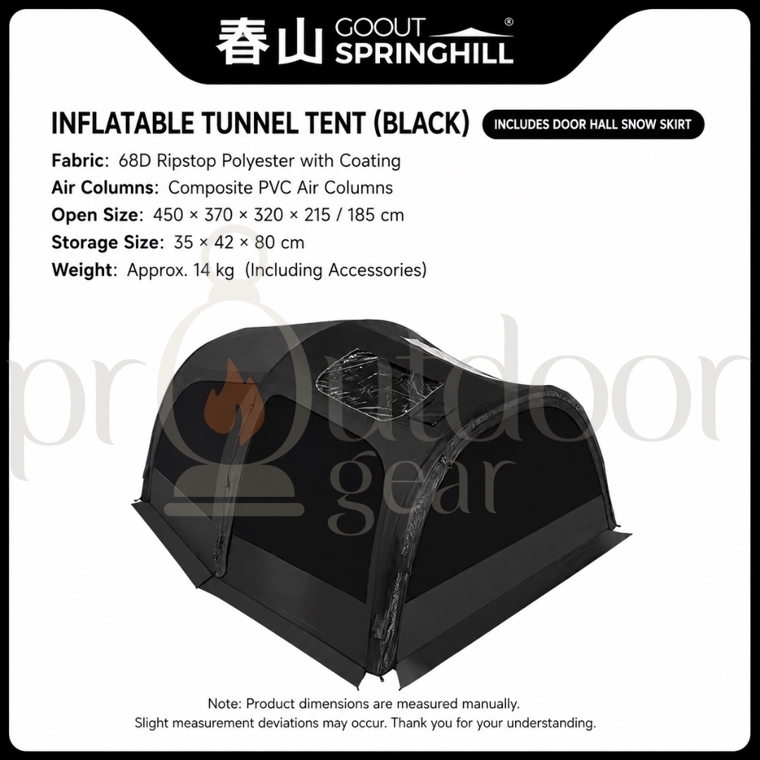 [PRE-ORDER] GOOUT SPRINGHILL Xuanyuan Inflatable Tunnel Tent Sunproof Waterproof Outdoor Camping Portable Overnight Tent
