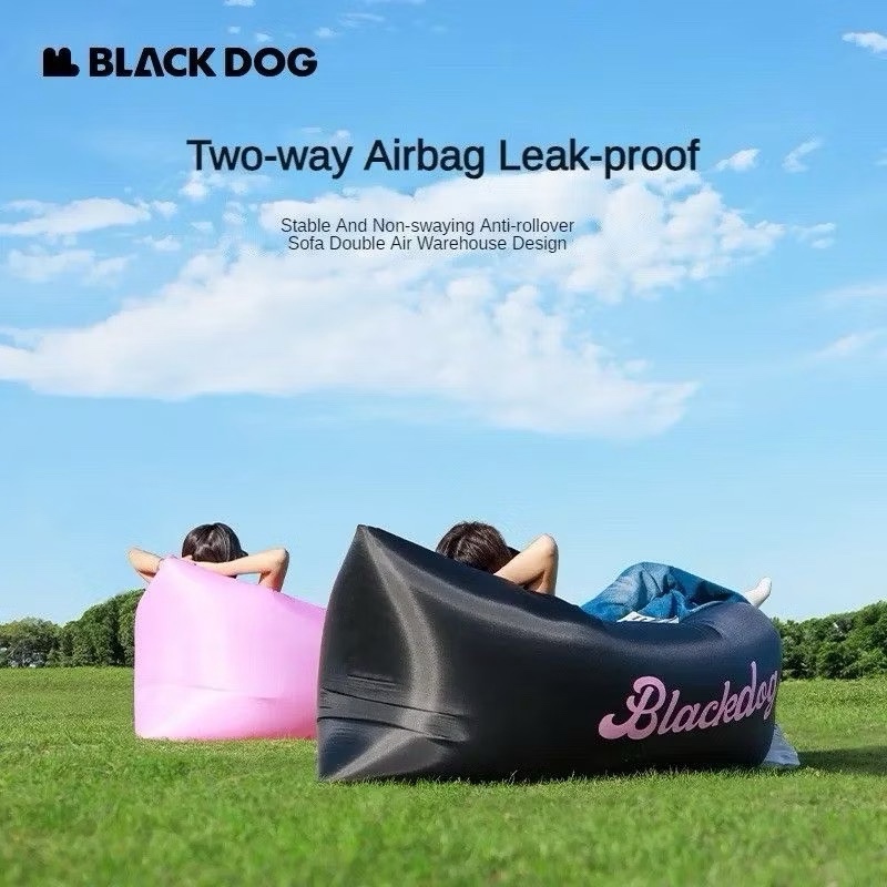 BLACKDOG Inflatable Sofa Outdoor Camping Lazy Air Lounger Single Portable Air Mattress Festival Seat