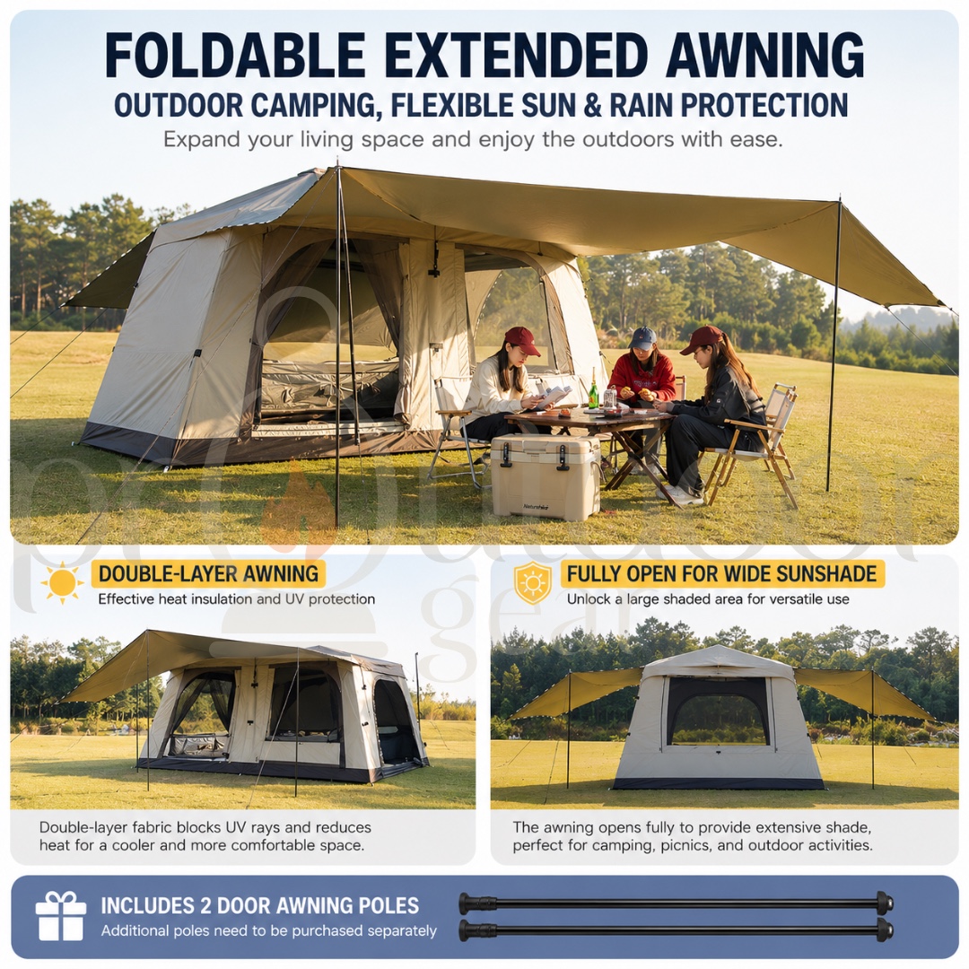 [PRE-ORDER] VIDALIDO Wish House Plus Inflatable Tent 4-6 Person UPF50+ Waterproof PU2000mm Skylight Family Camping Tent