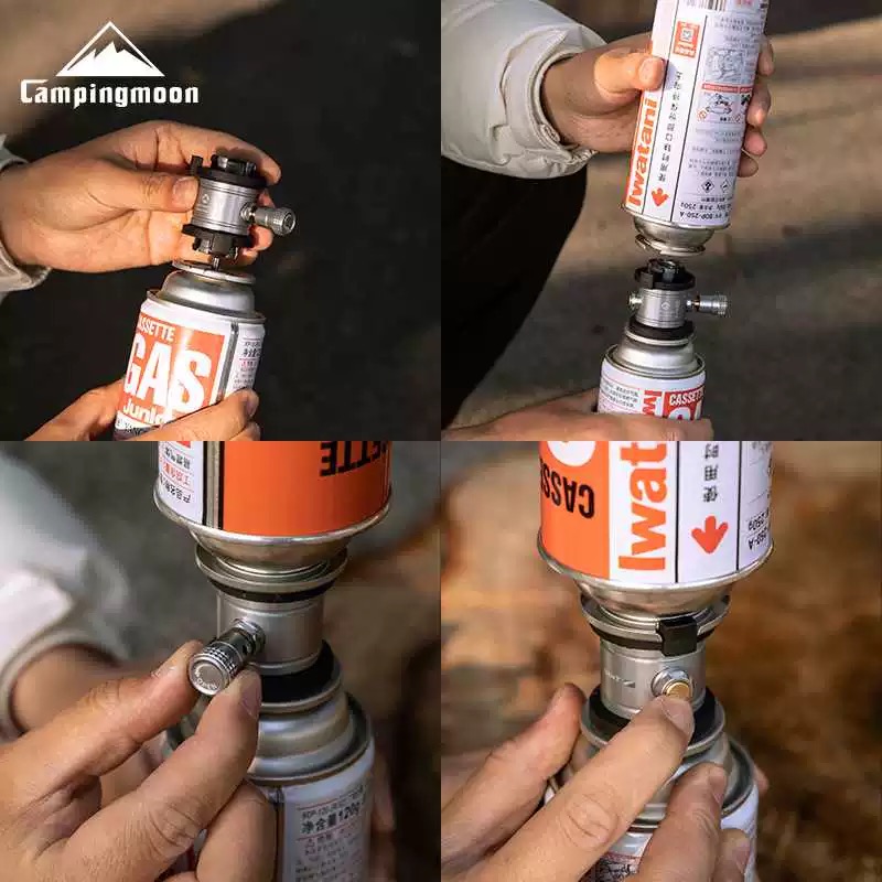 CAMPINGMOON Gas Transfer Adapter Tool Gas Refill Multiadapter Z15 / BKZ15 / BKZ15-CB / Z15-CB