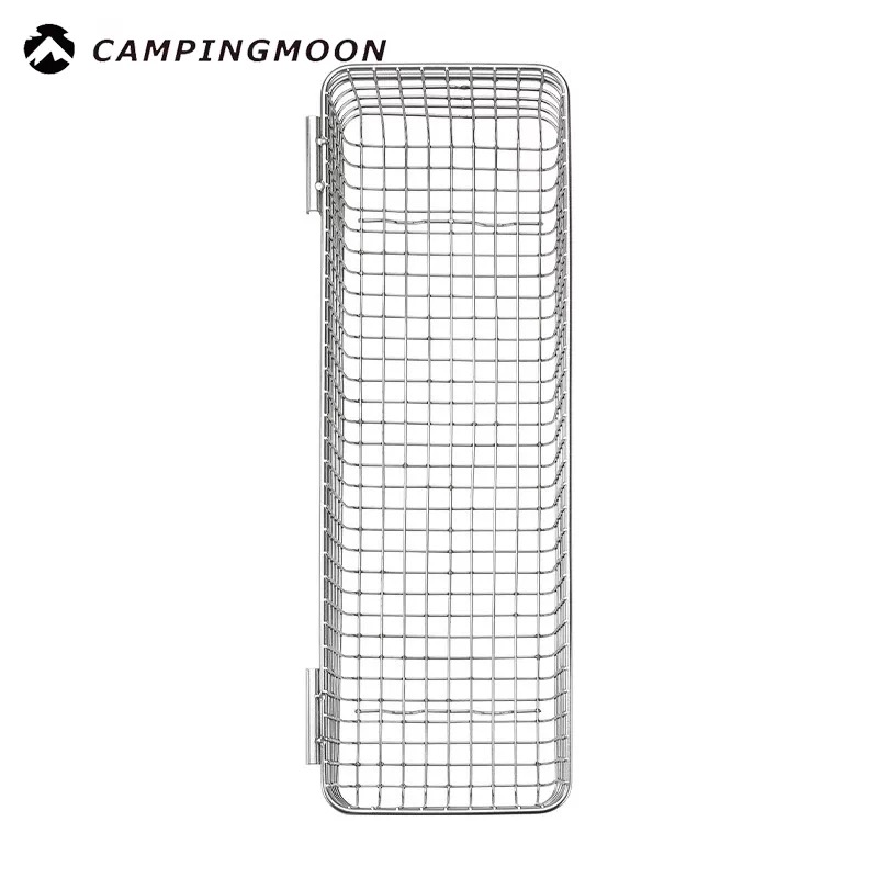 Campingmoon CK-10 Hanging Tableware Basket – Outdoor Camping 304 Stainless Steel Drainage Storage Basket