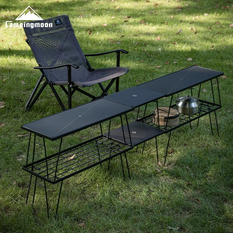 Campingmoon folding net table T-229 camping rack BC camping equipment can overlap multi-purpose table