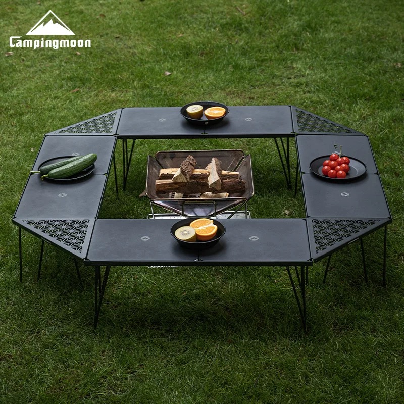 Campingmoon folding net table T-229 camping rack BC camping equipment can overlap multi-purpose table