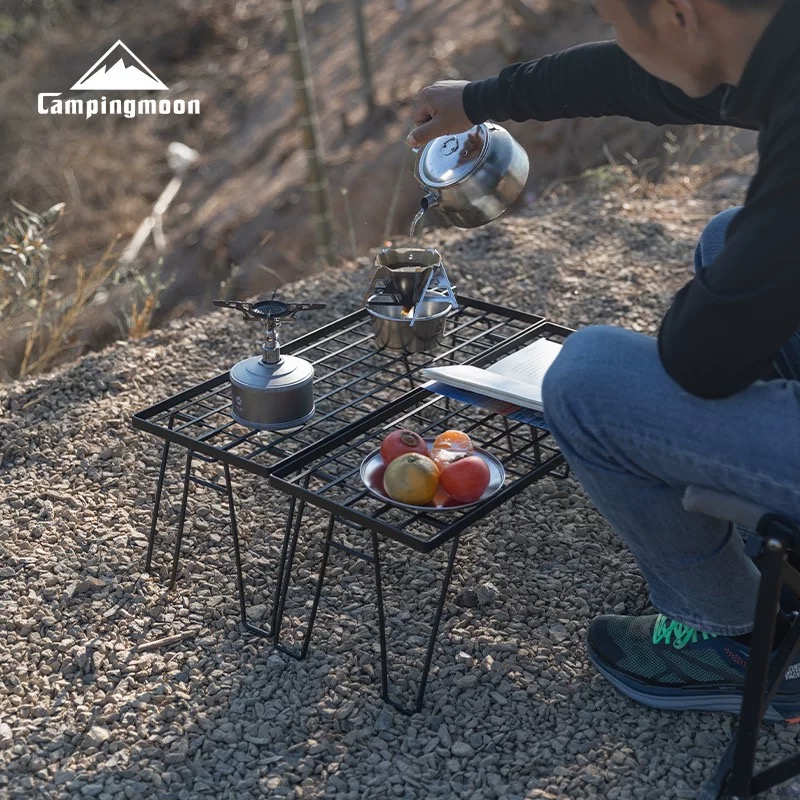 Campingmoon folding net table T-229 camping rack BC camping equipment can overlap multi-purpose table