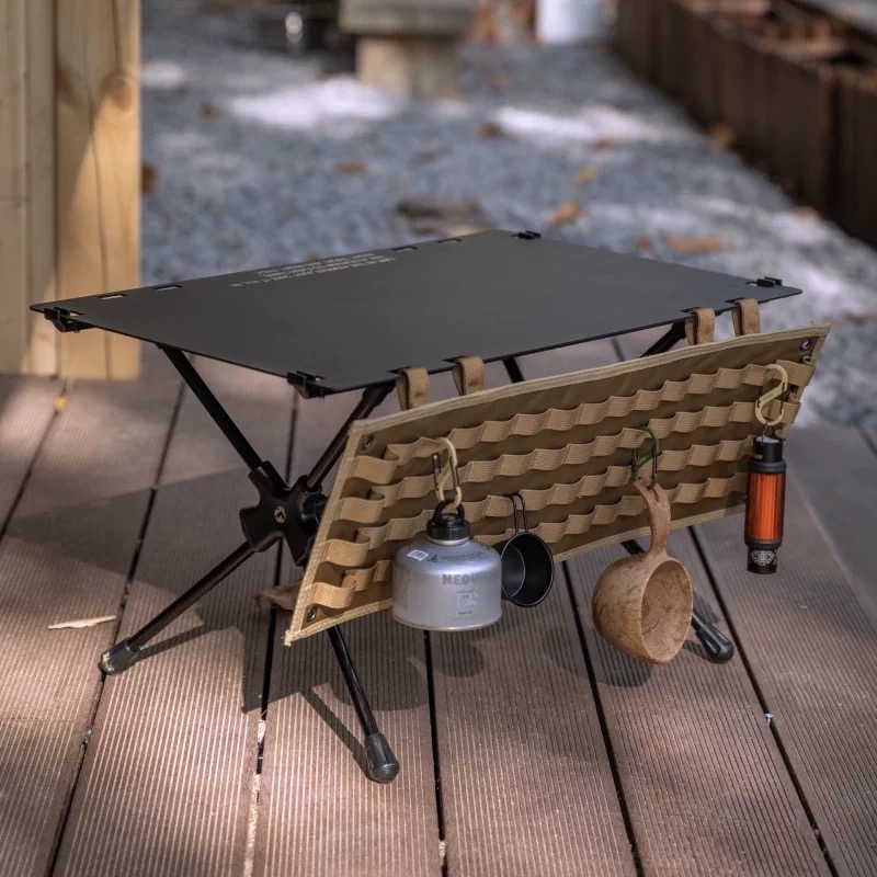 Campingmoon folding table tool storage bag PP board reinforcement with charging cable hole chair hanging bag