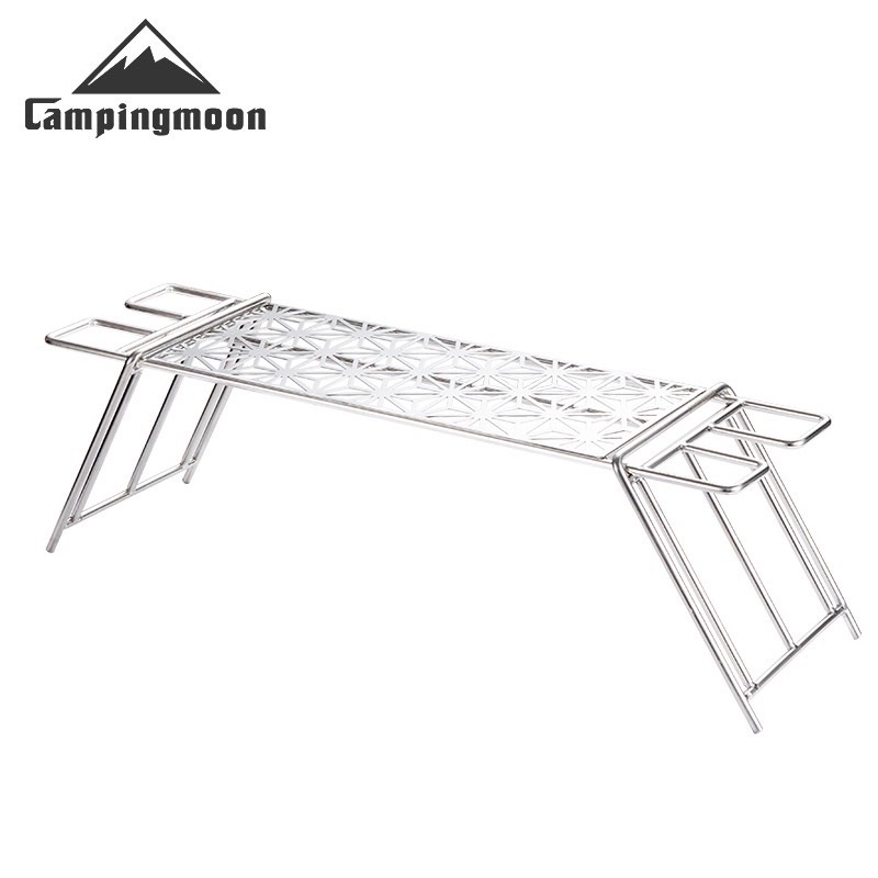 [Campingmoon] MTG-C Stainless Steel Takibi Over fire Camp Grill 19.69x5.12-inch