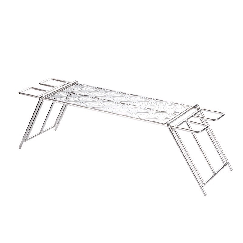 [Campingmoon] MTG-C Stainless Steel Takibi Over fire Camp Grill 19.69x5.12-inch