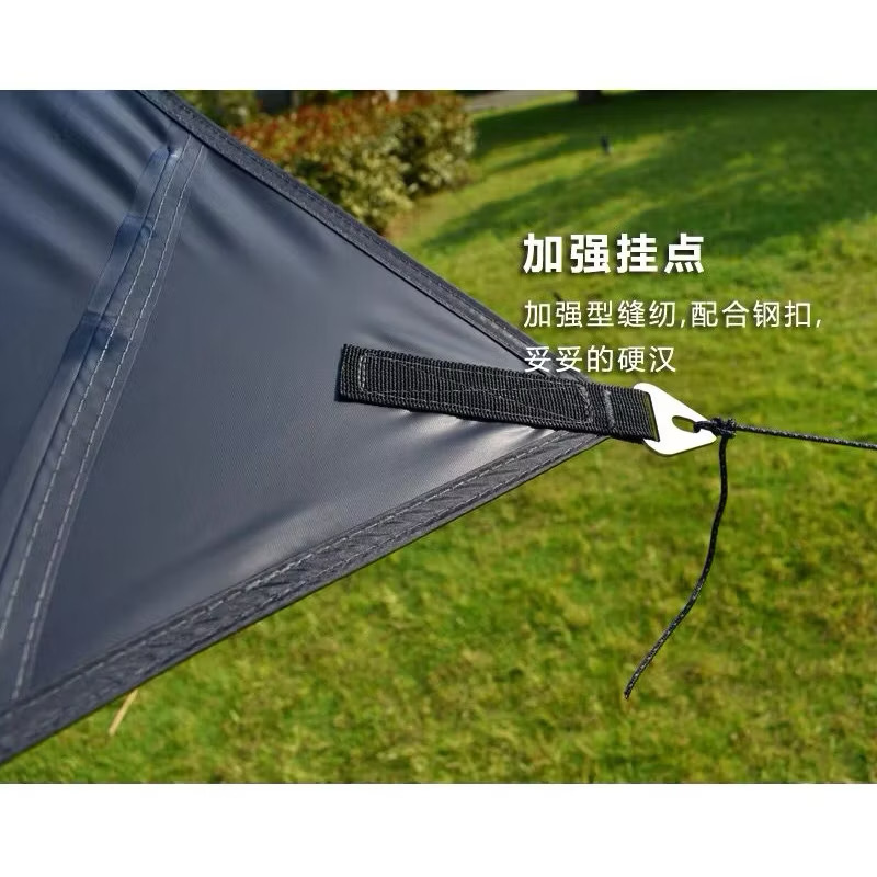 【Aricxi】Hexagonal Butterfly oxford cloth black coating fly sheet anti-ultraviolet shading （not included poles）