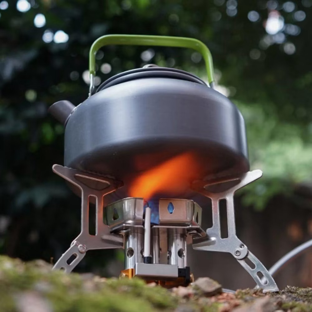 [CLS] BBQ Outdoor Camping Gas Stove Windproof Outdoor Gas Burner Portable 5800W High Power Three Head Stove