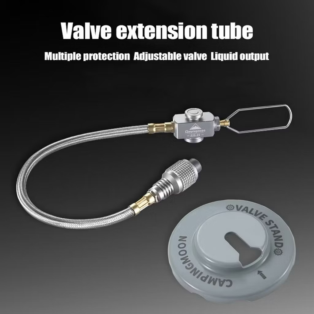 [LUMY] Camping Multi-Function Gas Hose Connector for Z21-25 Screw Type Canister Device