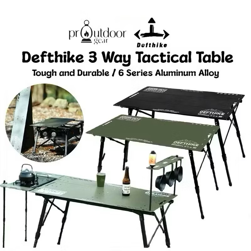 Accesories of DEFTHIKE 3 Way Tactical Camping Table Folding Table IGT Camping Table