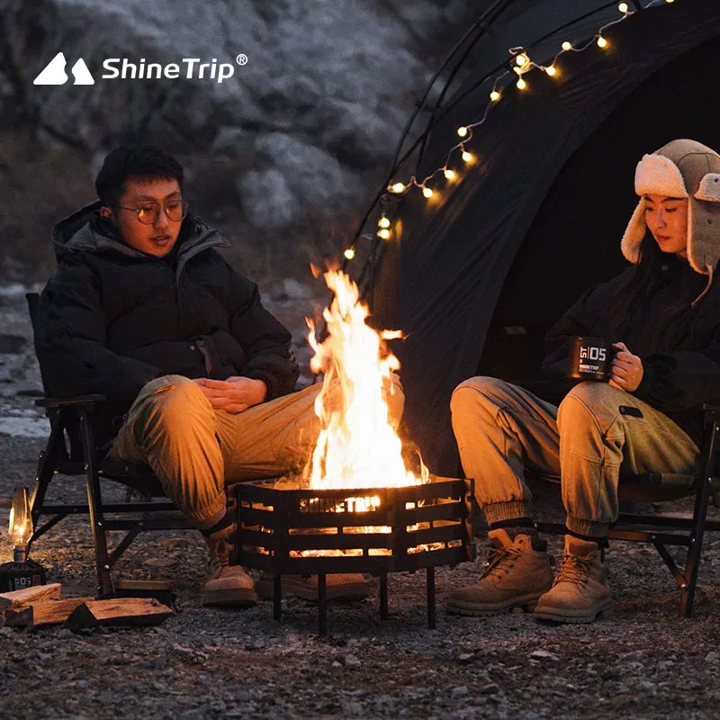 ShineTrip A483 Foldable Outdoor Fire Pit / Wood & Charcoal Stove