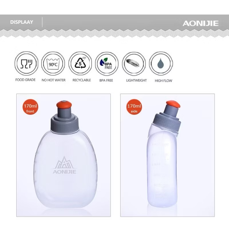 AONIJIE SD05 SD06 Water Bottle 170ml 250ml Flask Storage Container BPA Free For Running Belt Backpack Waist Bag 