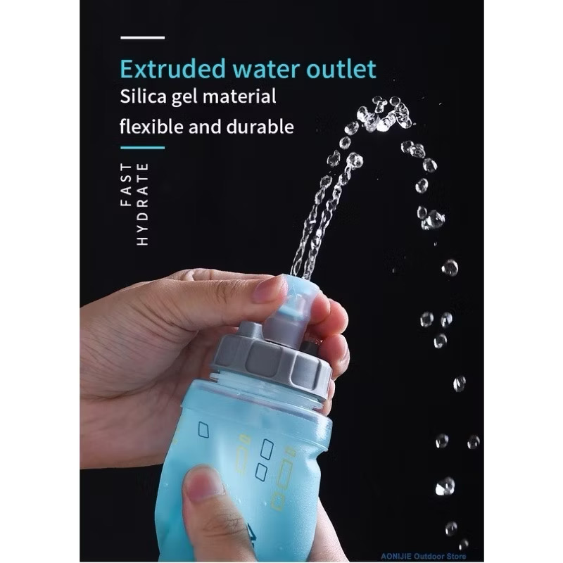 AONIJIE 500ML Soft Flask BPA Free Running Water Bottle for Hydration Backpack SD24